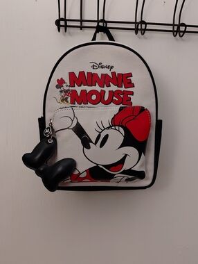 Disney Minnie Mouse Kids Backpack - White, Red & Black